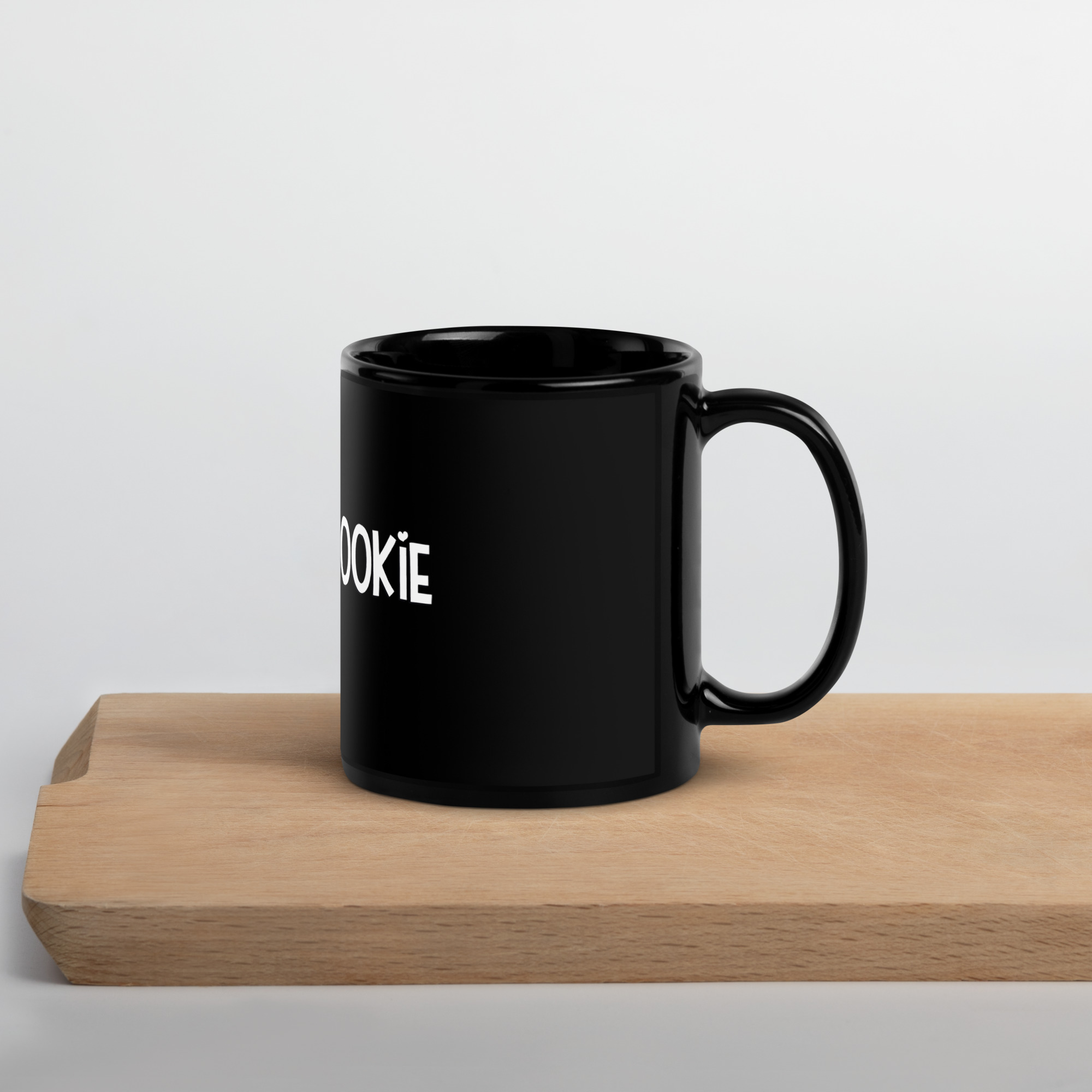 Philly Cookie Co Black Glossy Mug side view 2 - Philly Cookie Co. Store
