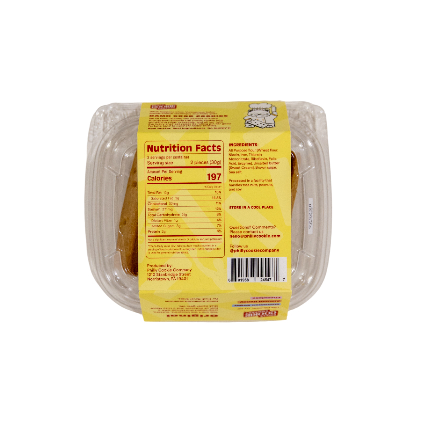 Original Shortbreads Back - Philly Cookie Co. Store Original Shortbreads Back
