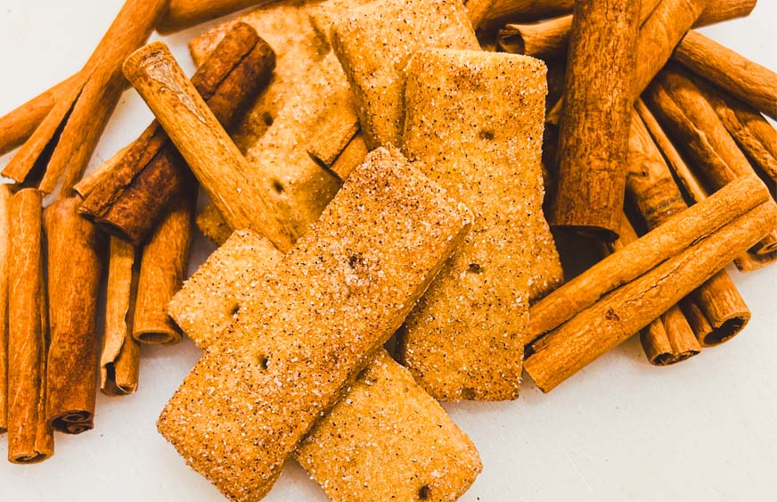 Cinnamon Scottish shortbread cookies