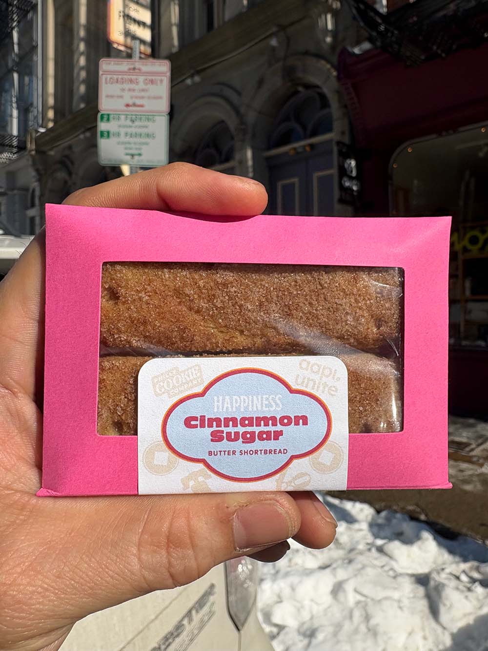 Cinnamon Sugar Fortune Shortbread with a fortune message